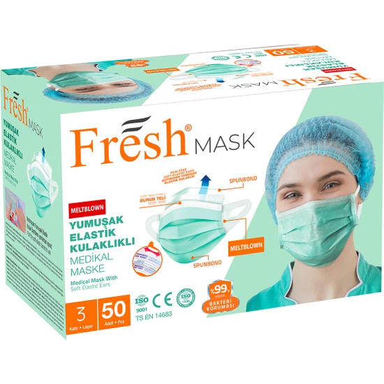 Fresh Mask Cerrahi Maske 50 li